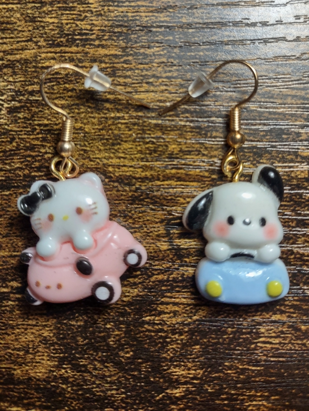 Cute Sanrio Car Charm Earrings
